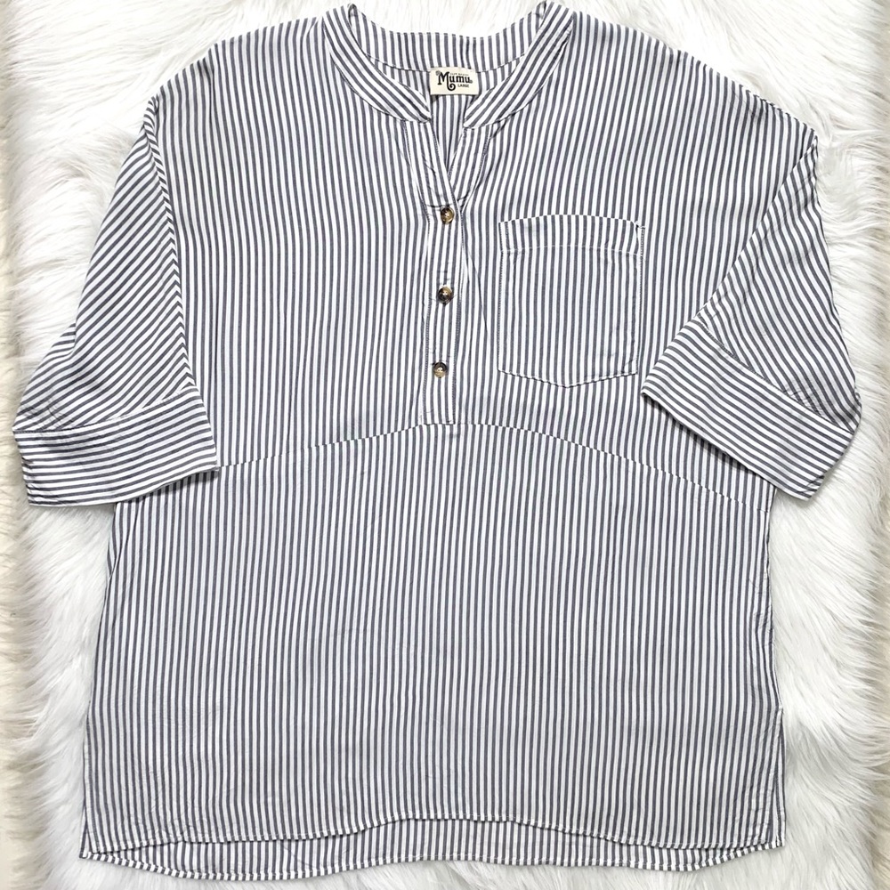 SOLD-Show Me Your Mumu Oversize Popover Tunic - Picture 7 of 10